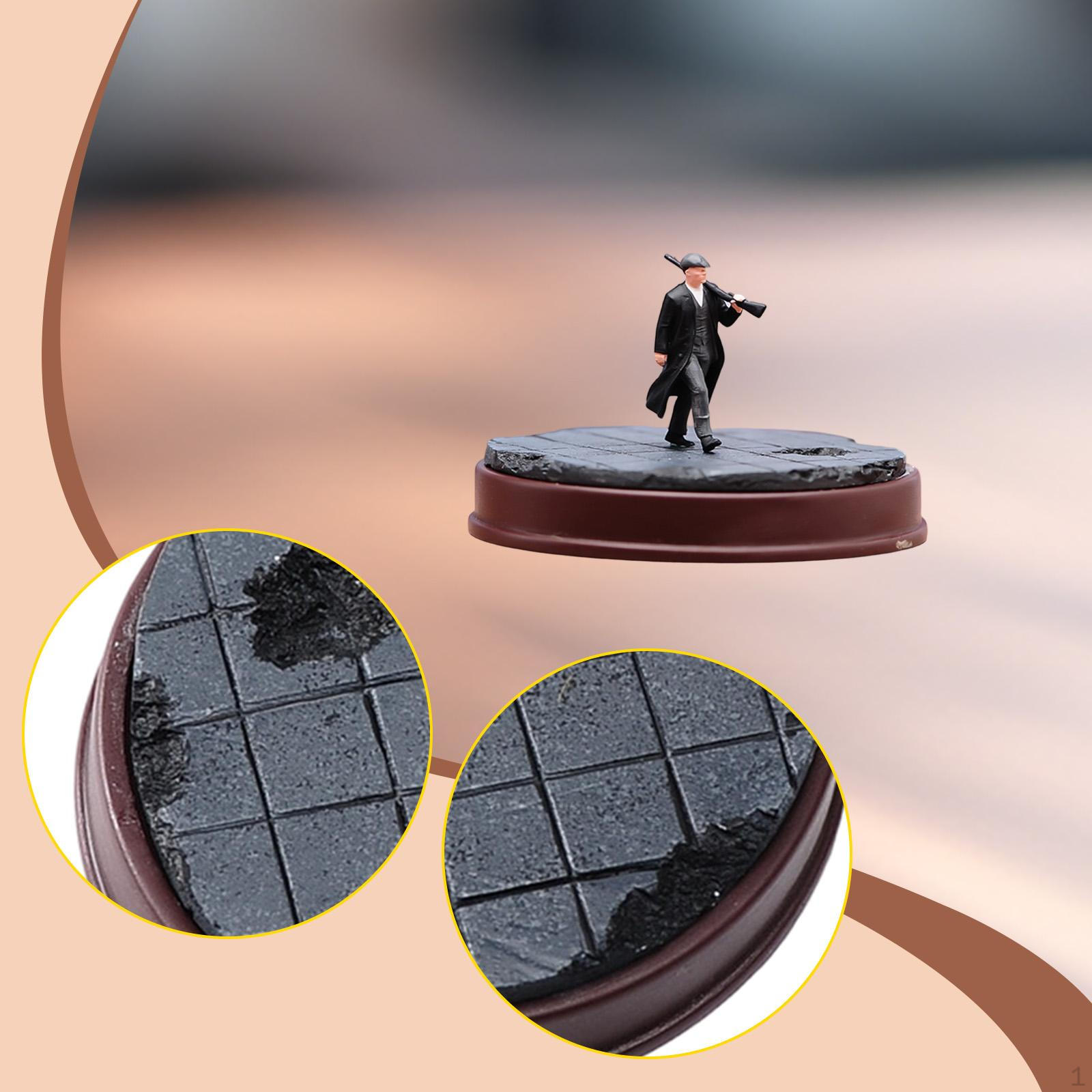 1/64 Figure Display Base Diorama Miniature Scene for Mini Car Tiny Figures 6.5cm