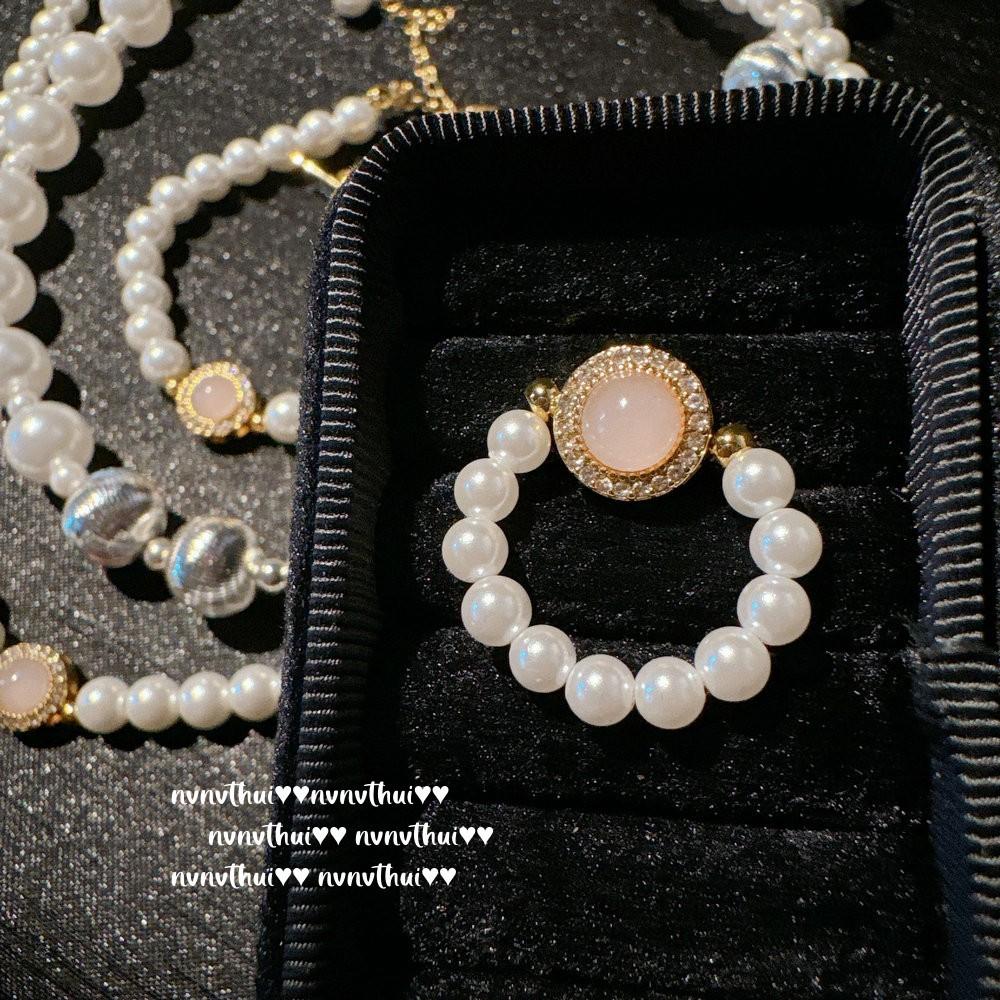 Ural, Pink Cat S Eye Gourd Gemstone Necklace, Rich Family Daughter Gold, Plated With 18K Gold Gourd Flower Zircon Earrings.