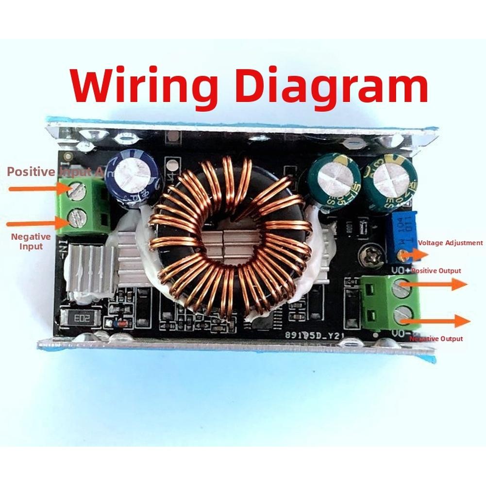 DC DC Step Down Converter Module Adjustable Voltage 10V 90V Input to 1.5V 60V Output with Reverse Polarity Protection