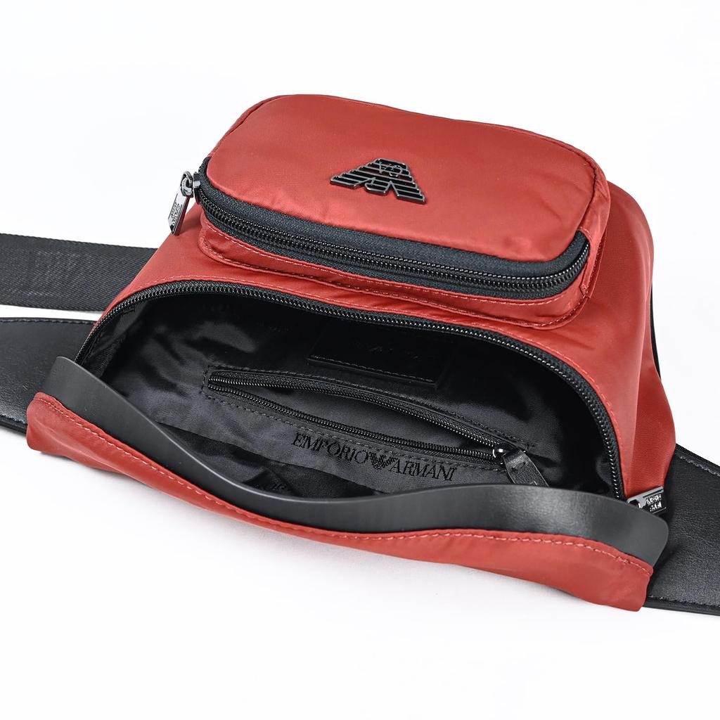 Emporio Armani Eagle Plate Body Belt Waist Y4O238 Y217J 80559 Men's Bag, Bag, Bag, Orange, [Used]