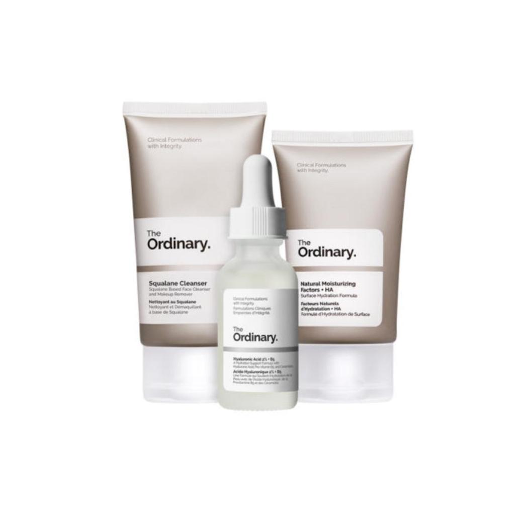 The Ordinary Daily Set (Squalane Cleanser 50ml + Hyaluronic Acid 2% + B5 30ml + Natural Moisturizing Factors + HA 30ml)  (3 Options)
