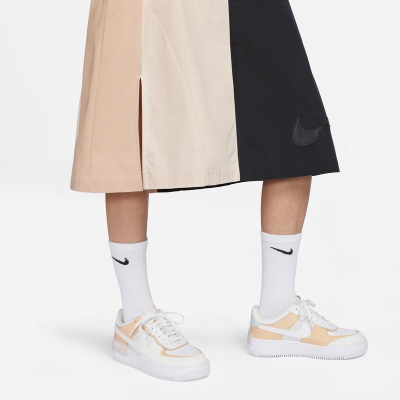 Nike Sportswear Woven Midi Skirt String Black Women DX2576-126