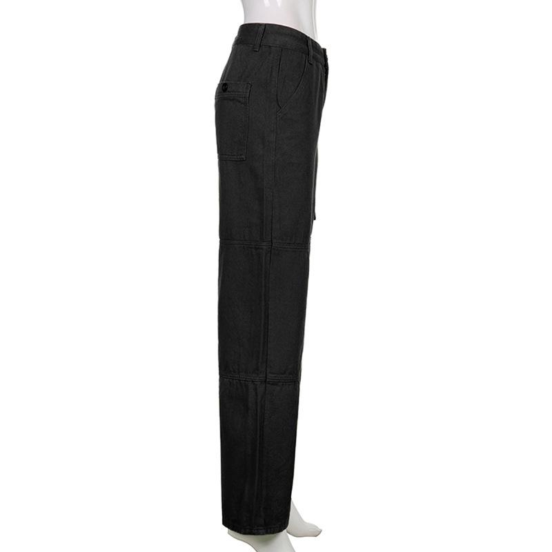 Harajuku Streetwear Oversize Summer High Waist Women's Casual Wide Leg Cargo Pants for Women Baggy Pants Woman Trousers
