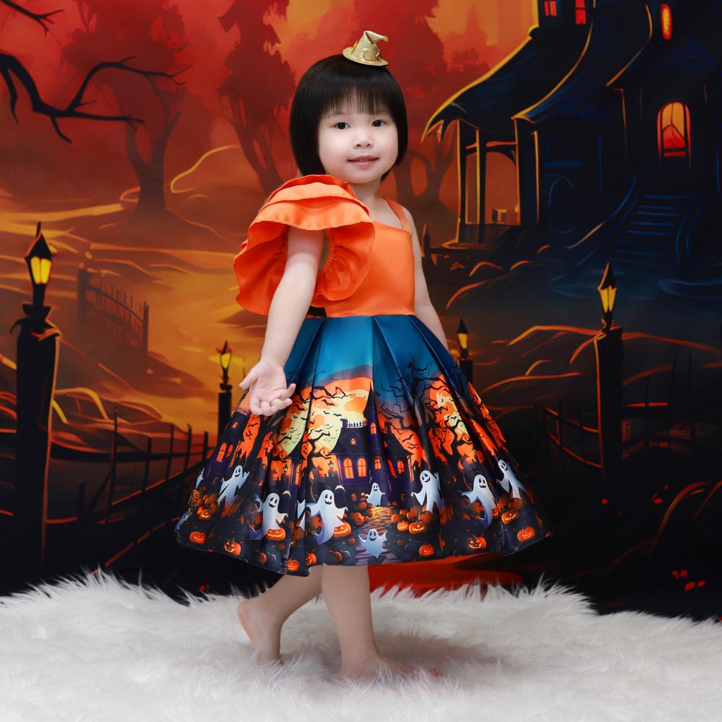 Halloween Kleider Blumenmädchenkleid Kleinkind Taufe 1. Geburtstag Kleid Baby Mädchen Kleidung Prinzessin Hochzeitsfeier Kinderkostüm
