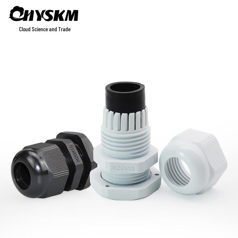 M-Type High-Temperature Resistant Waterproof Plastic Cable Connector with Outer Spiral Gland