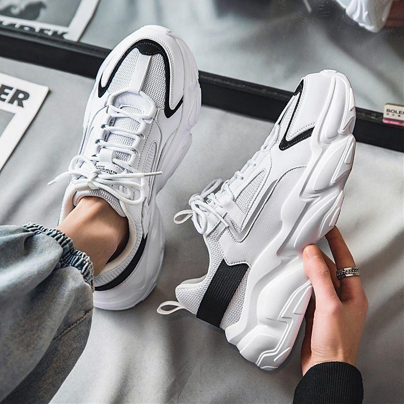 Fashion Breathable Male Sports Shoes Cushioned Insole Deals Low Price Miked Colour On Clearance Light Gym Men's Casual Sneakers Original