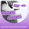 2Pcs Ice Skate Blade Covers Towel Inner Absorbent Portable Blade Protector for Training Sports Hockey Skates Figure Skates