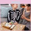 Jogo de Bingo para Festa de Halloween Com Cartelas de Chamada e Pacote de Adesivos Para Eventos de Crianças e Família