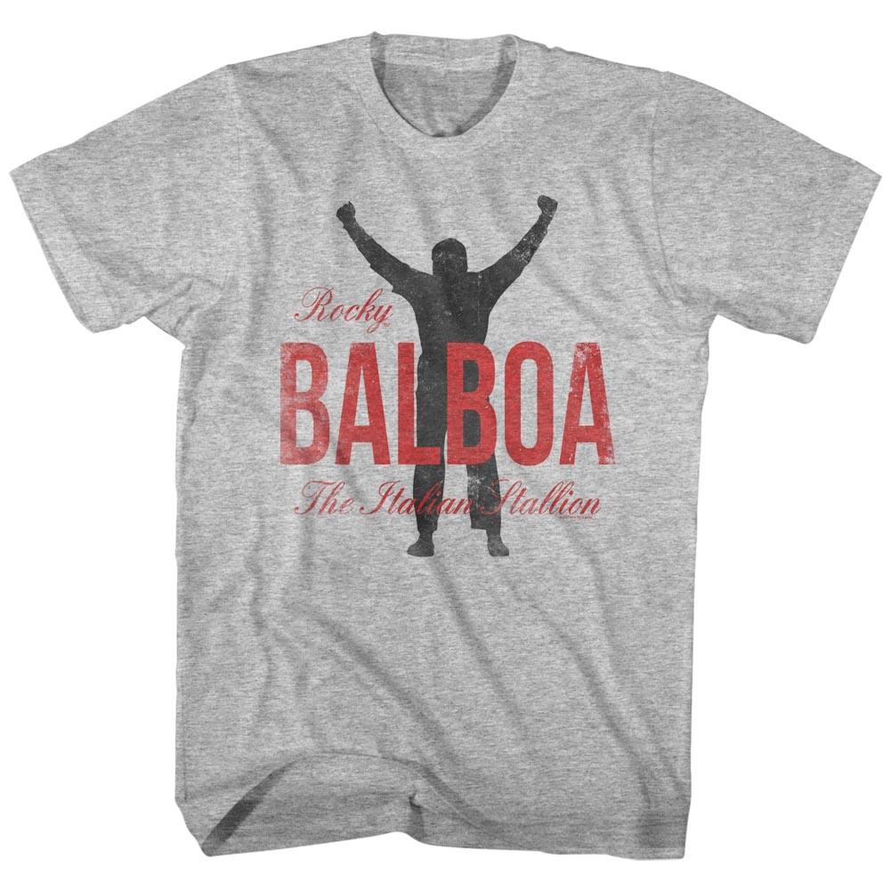 Rocky Movie The Italian Stallion Rocky Balboa Silhouette Men T Shirt XXXL