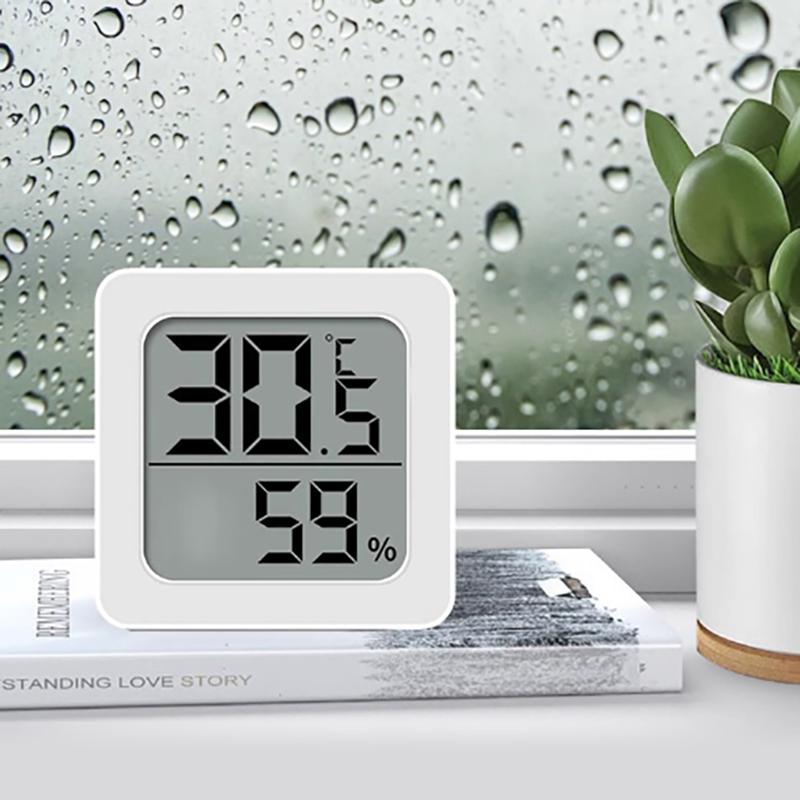 Multifunction ElectronicTemperature Large LCD Screen Humidity Table Clock Automatic Monitoring Desk Clock
