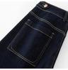 2025 Autumn Women's High Waist Curved Blade Jeans - Slimming Retro Style Long Pants