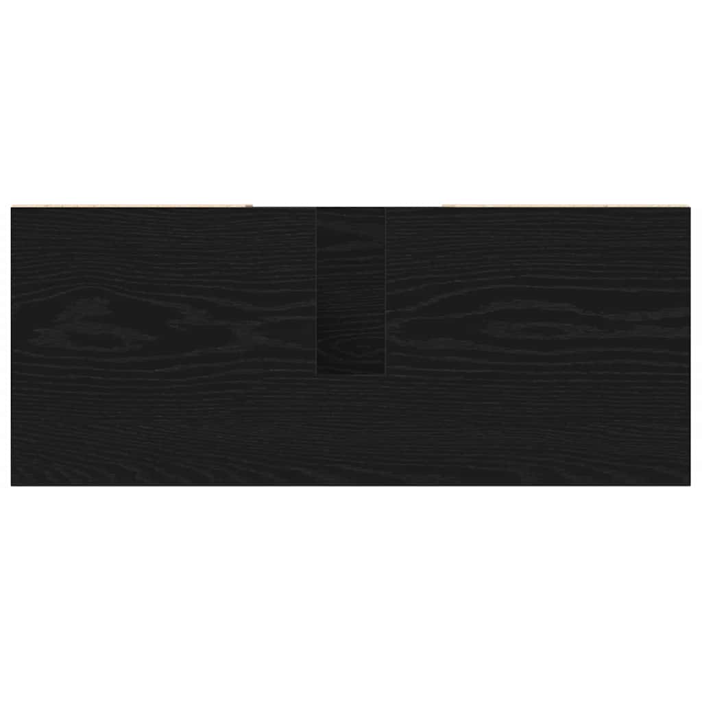 Bathroom Cabinet with Door Black 80 x 33 x 60 cm Engineered Wood