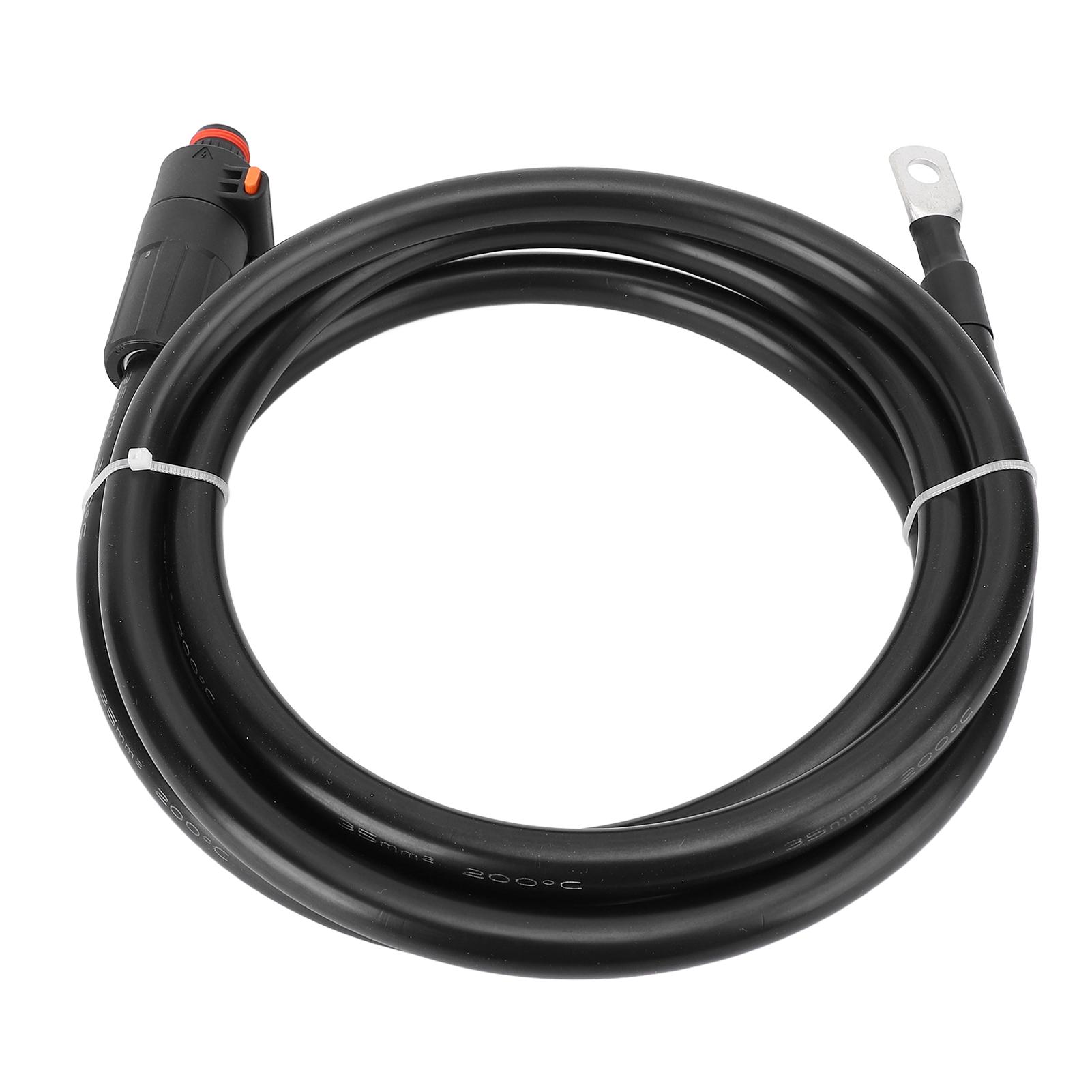 

Battery Cable 35mm2 Black Straight Plug and SC35-8 Terminal Battery Power Inverter Cable 1.5m 1m / 3.3ft