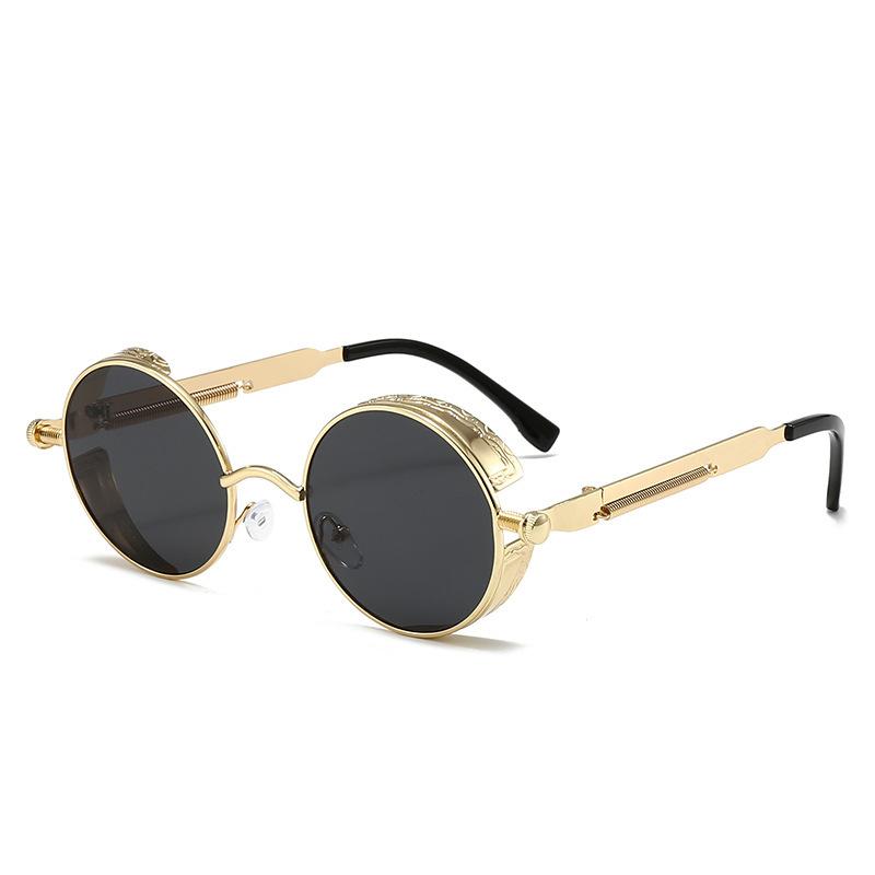 New Retro Round-frame Sunglasses - Fashionable And Slimming, Perfect For Casual Street Photography For Men And Women 58028