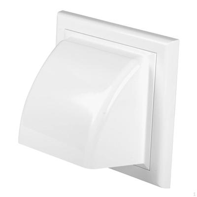Exhaust Hood Vent with Rain Cover, Outdoor Air White ,Ventilation Grille ,Vent Cowl for