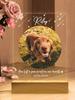 Pet Memorial Gift Custom Pet Photo Plaque Christmas Personalized Frame Sympathy Gift For Cat Dog Pet Loss Christmas Gift