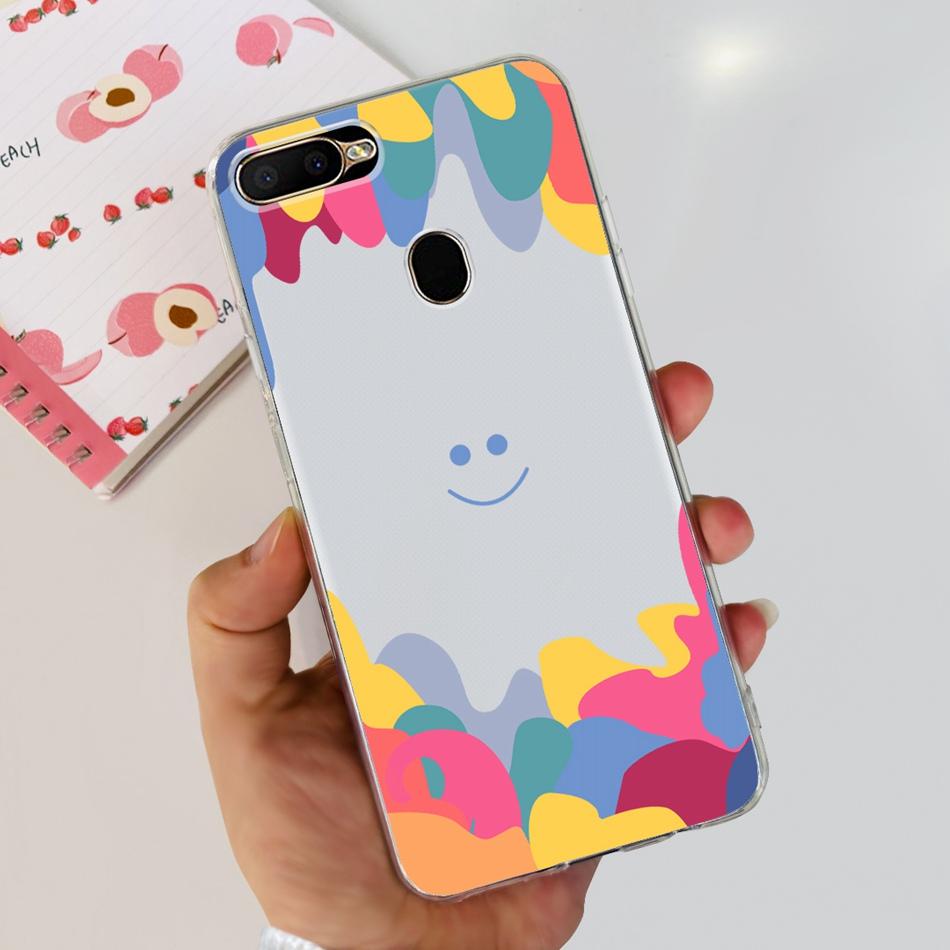 For OPPO A5S Case Cute Pattern Soft Silicone TPU Cover Cases For Oppo A5Ss AX5s A 5S CPH1909 CPH1920 CPH1912 Phone Shell Bumper