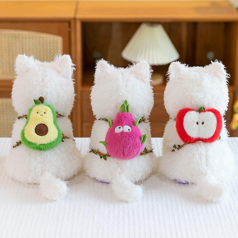 Cute Bow West Highland Dog Doll Backpack Scribbled Puppy Clothes Plush Toy