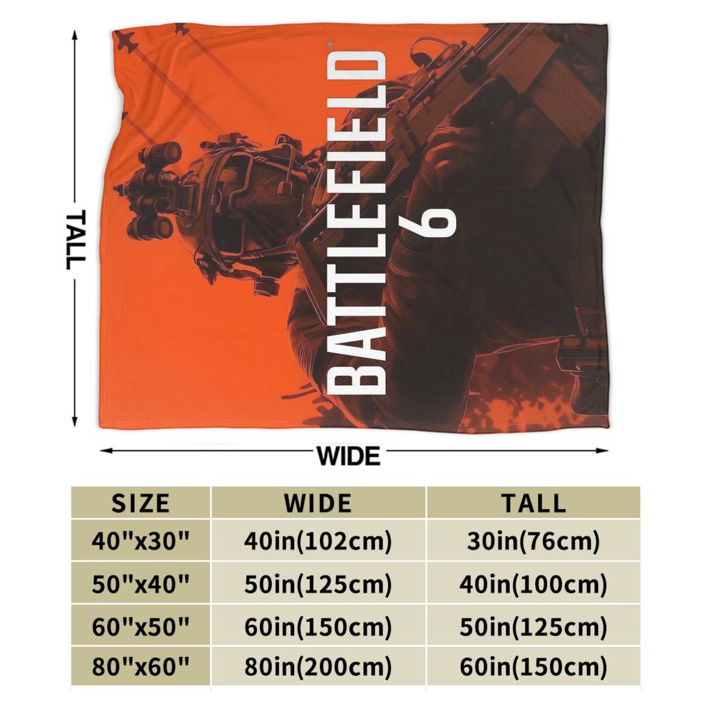 Battlefield 6 Funny Games Blanket Multiple Sizes Soft and Lightweight  Throw Blankets for Sofa Couch and Bed