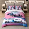Custom Name Alpine F1 Team 3Pcs Duvet Cover Set Personalized Text Bedding Pillowcases Bedroom