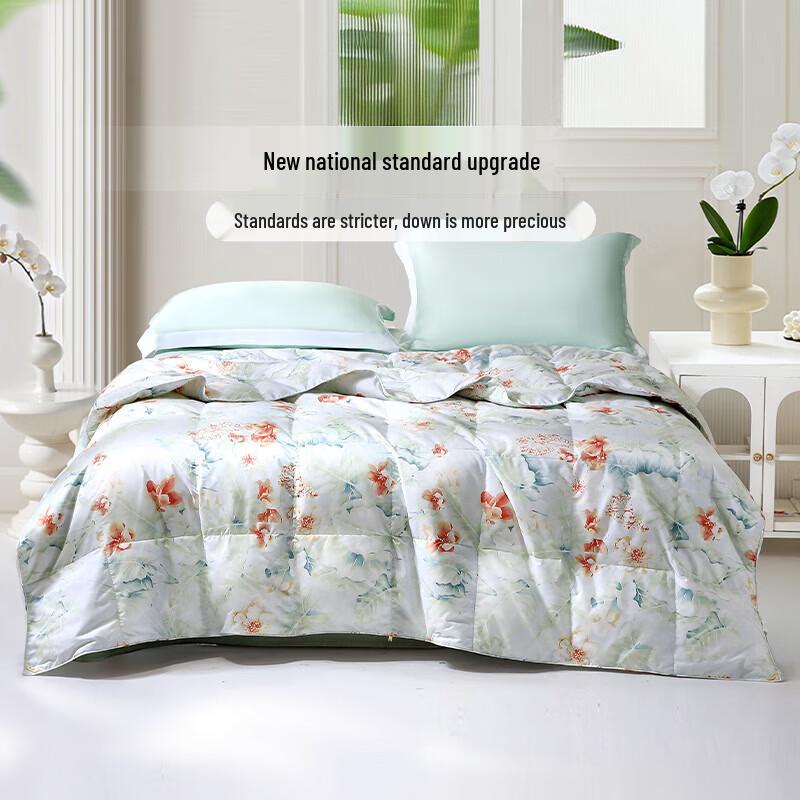 FUANNA 95% White Goose Down Summer Comforter