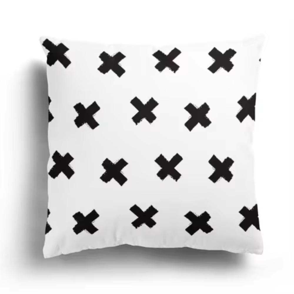 Modern home living room decoration pillowcase sofa cover x cushion cover x Nordic x autumn black white simple