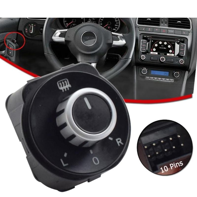 Replacement Left Right Mirror Adjuster Switches 6RD959565B Ergonomic Exterior Mirror Switches Easy to Use for 6R 6C