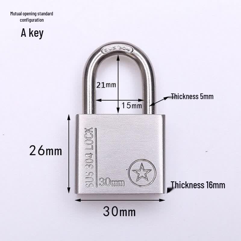 Dayuan 30mm Short Shackle Stainless Steel Padlock