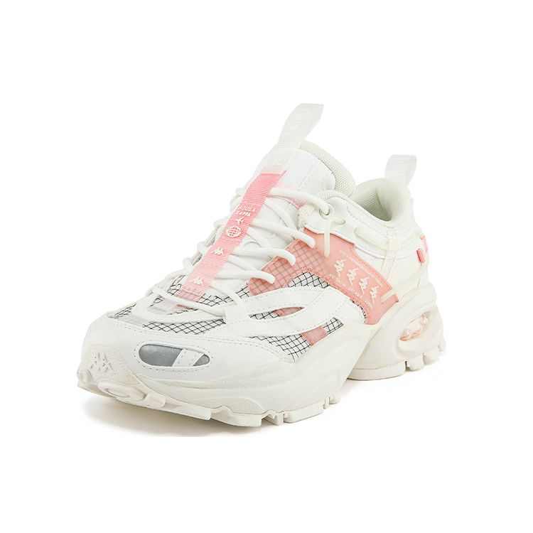 Kappa Fabric Synthetic Leather TPU Vintage Glow In The Dark Slip Resistant Durable Low Top Casual Shoes Women sneaker K0B65MM04-012