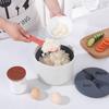 "Large Capacity Microwave Rice Cooker with Double-Layer Steamer and Rice Spoon"