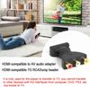 Wire Connector AV Digital Signal HDMI To 3 RCA Audio Adapter Component Converter Video For PC Projector Tablet Computers Arcade