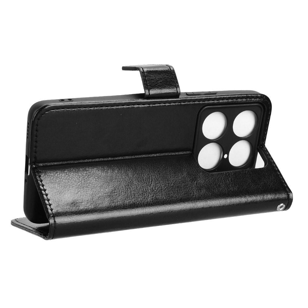 Motorola Signature Crazy Horse Portemonnee Flip Case, Zwart