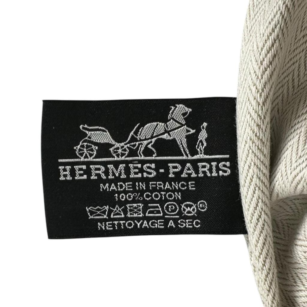 HERMES Brid a Black PM Pouch beige Women Handbag used