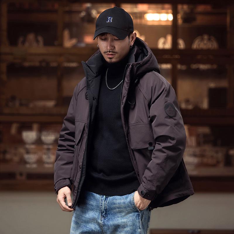 2025 Winter Men's Retro Down Workwear Jacket - Trendy American Style