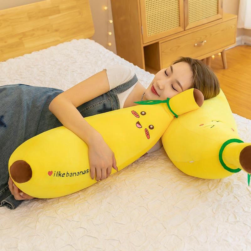 Fruit Plush Toy Super Soft Banana Throw Pillow Girl Sleeping Holding Doll Doll Pressing Bed Rag Doll Birthday Gift