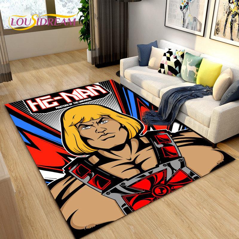 He Man and the Masters of the Universe Area Rug,Carpet Rug for Living Room Bedroom Sofa Doormat Decoration,Non-slip Floor Mat