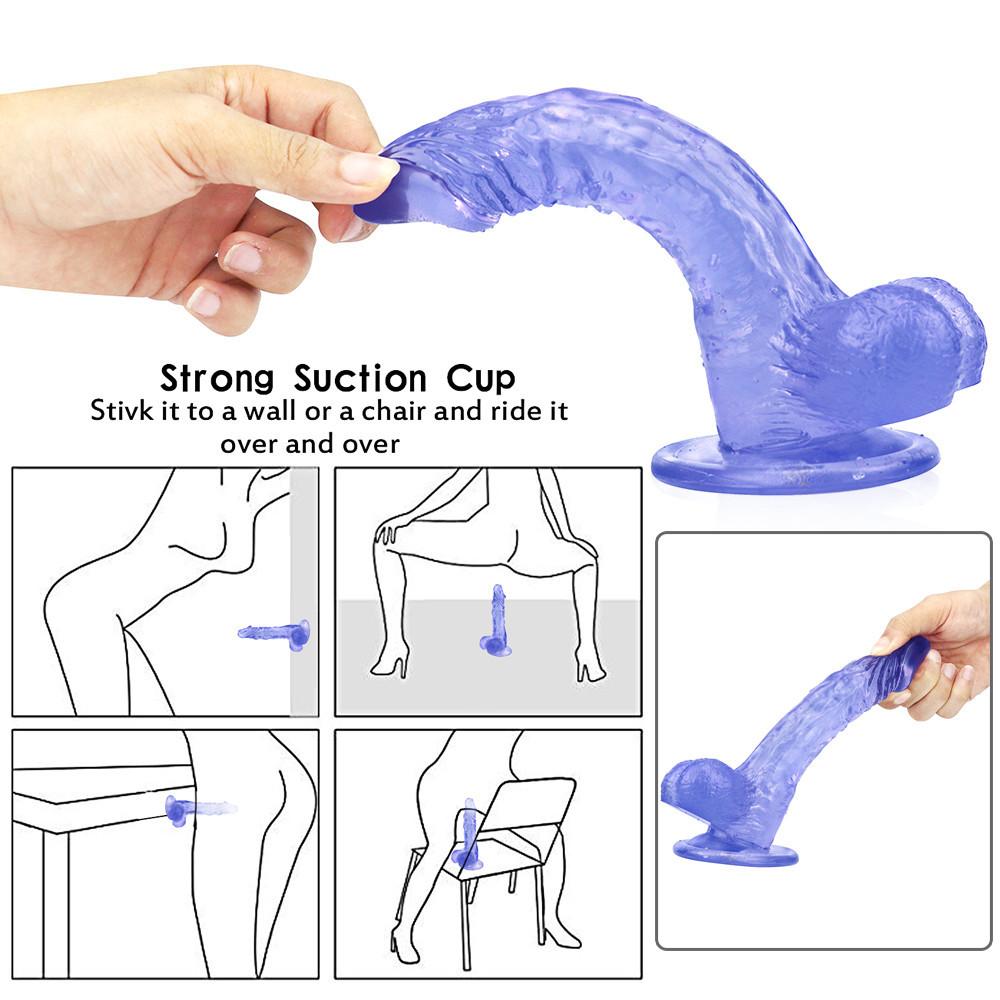 Dildo Adult Toys Erotic Soft Strong Suction Cup Dildo Anal Butt Plug Realistic Penis G-spot Orgasm Sex Toys for Woman  Adult Toy