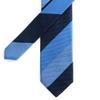 MICHIKO LONDON Brand Made in Silk Jacquard Woven Block Stripe Necktie, Japan, (Pattern C)