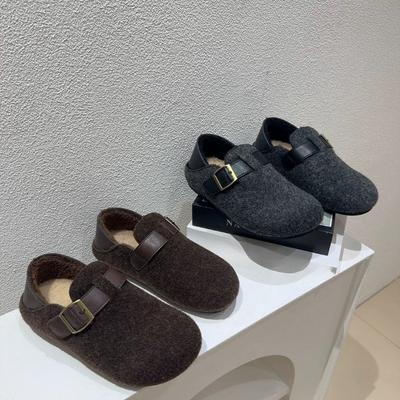 Retro Shoes for Women In Autumn and Winter, Thick-soled and Fleece Cotton Shoes