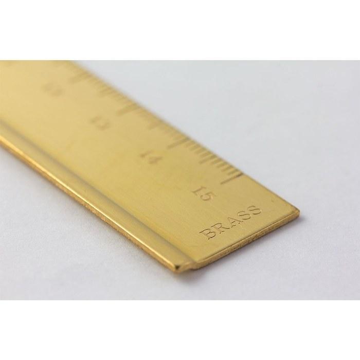 Traveler's Company Midori Ruler Brass Solid 42167006 Gold