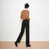 Women's Winter Fleece-Lined High-Waisted Versatile Black Pants