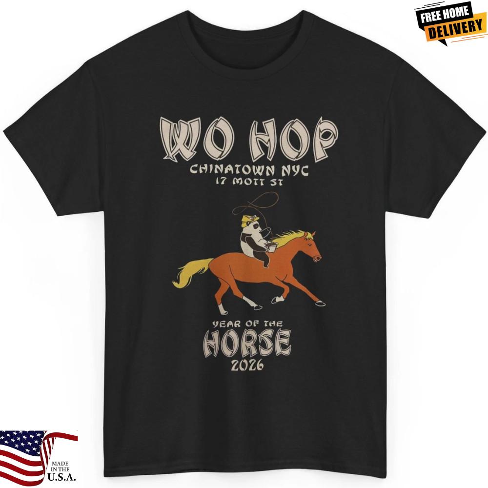 Wo Hop Chinatown NYC 2026 Year of the Horse Tshirt XL