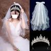 Fairy Forest Bridal Headdress Veil Set - Perfect for Wedding, Proposal, or Marriage Registration.