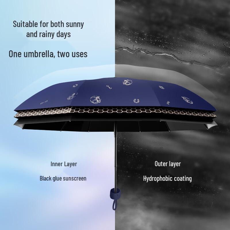 Paradise Umbrella Horse-Themed Cultural Creative Sun & Rain Umbrella