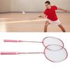 Badminton Set Iron Alloy Incrsed Ar Shock Absorption Lightweight Badminton Racket Set for Beginner Children Adults