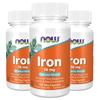 Now Foods Iron 18mg Veggie Capsules 120 Tablets 3 pcs