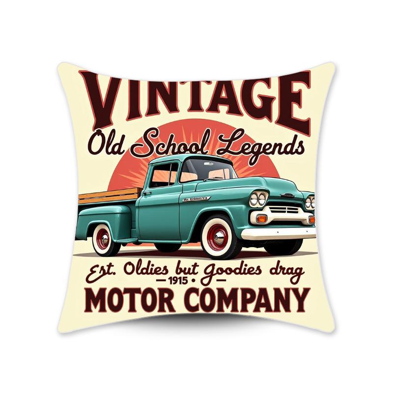Retro American Style Pillow Case Printed Pillow Home Decoration Living Room Sofa Printed Cushion