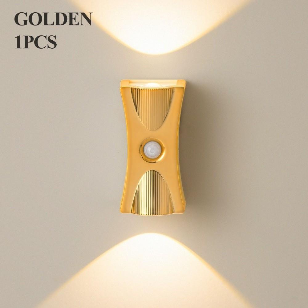 Adjustable Brightness LED Wall Lamp Wireless Magnetic Base Rechargeable Night Light ABS Body 3 Color