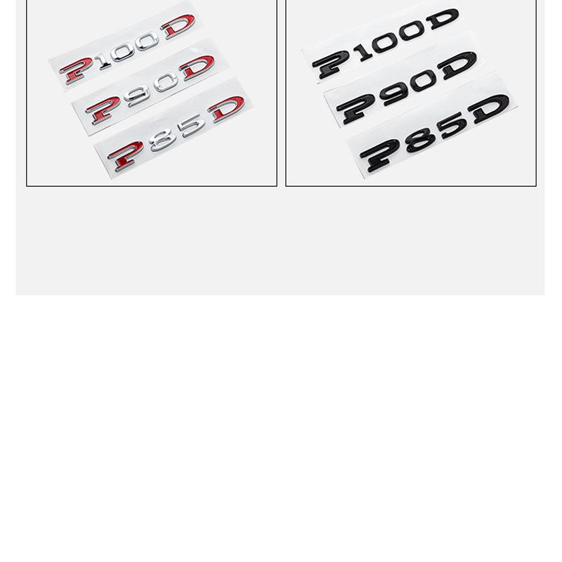 Tesla Model 3/Y/S/X High-Performance Zinc Alloy Rear Car Badge