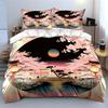 Cherry Blossom Set, Japanese Scenery Soft Comfortable Duvet Cover Bedding Set Included 1*Duvet Cover & 2*Pillowcases, Gift